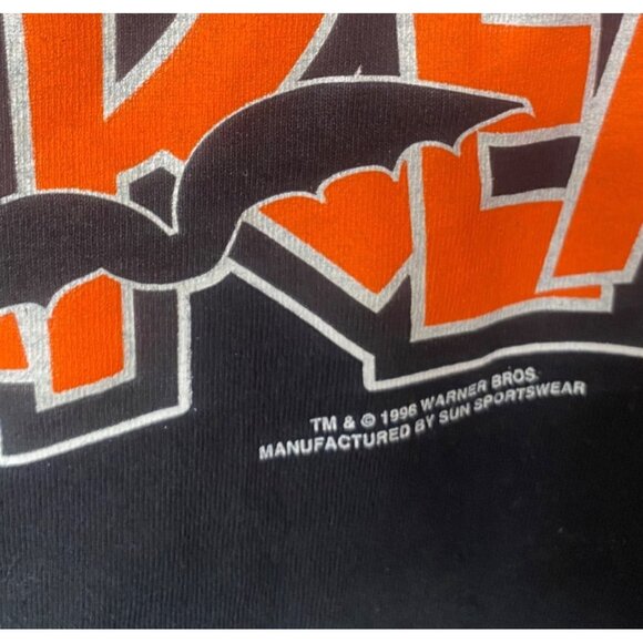 Vintage Looney Tunes Graphic Shirt XL Black Taz Treats USA Long Sleeves Tee - Picture 4 of 12